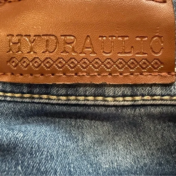 💙 HYDRAULIC Lola Curvy Low Rise Skinny Jeans 5/6 ✨ Embroidered Y2K Denim 💙 - Picture 5 of 13